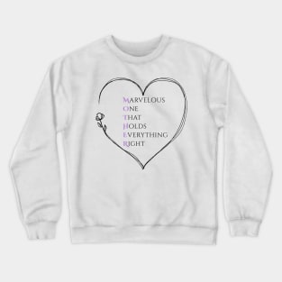 World's Best Mother Acrostic - Mother's Day Gift Crewneck Sweatshirt